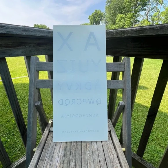 IKEA Eye Chart Wall Decor - Black and White